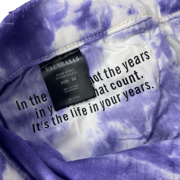 Valabasas Stacked Aerglo Jeans in Viola NWT Sz 34 - Picture 10 of 13